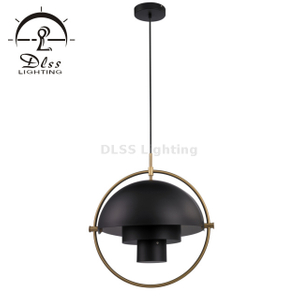 Дизайнерская лампа Черный регулируемый металлический подвесной светильник для Kichen