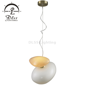 Дизайнерский подвесной светильник из цветного стекла, креативный островной светильник для кафе, лофт, ресторан, украшение, кухня