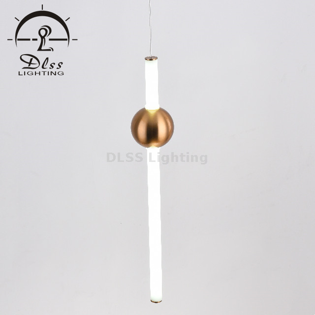 Дизайнерская декоративная люстра 4 палочки комбинированный подвесной светильник10053