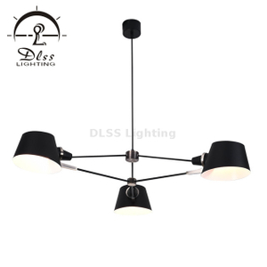 Сделано в Китае DLSS Lighting Люстра с 3 треугольными алюминиевыми абажурами